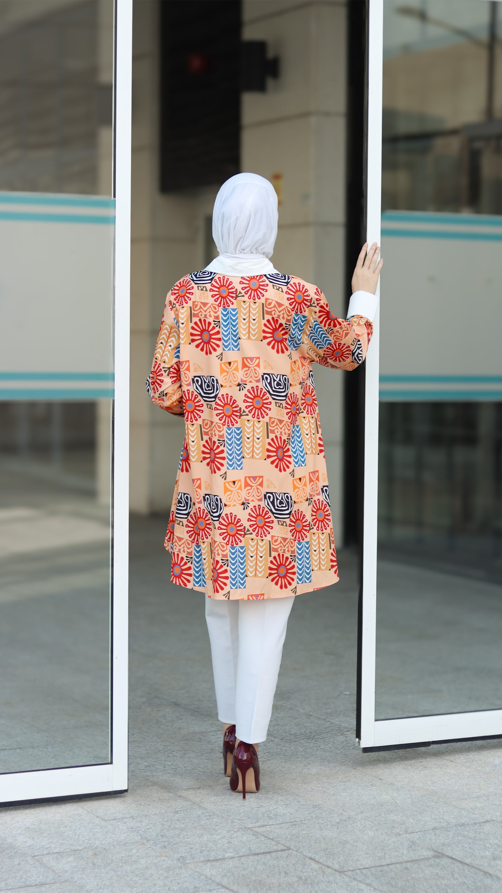 Peach Side Panel Shirt