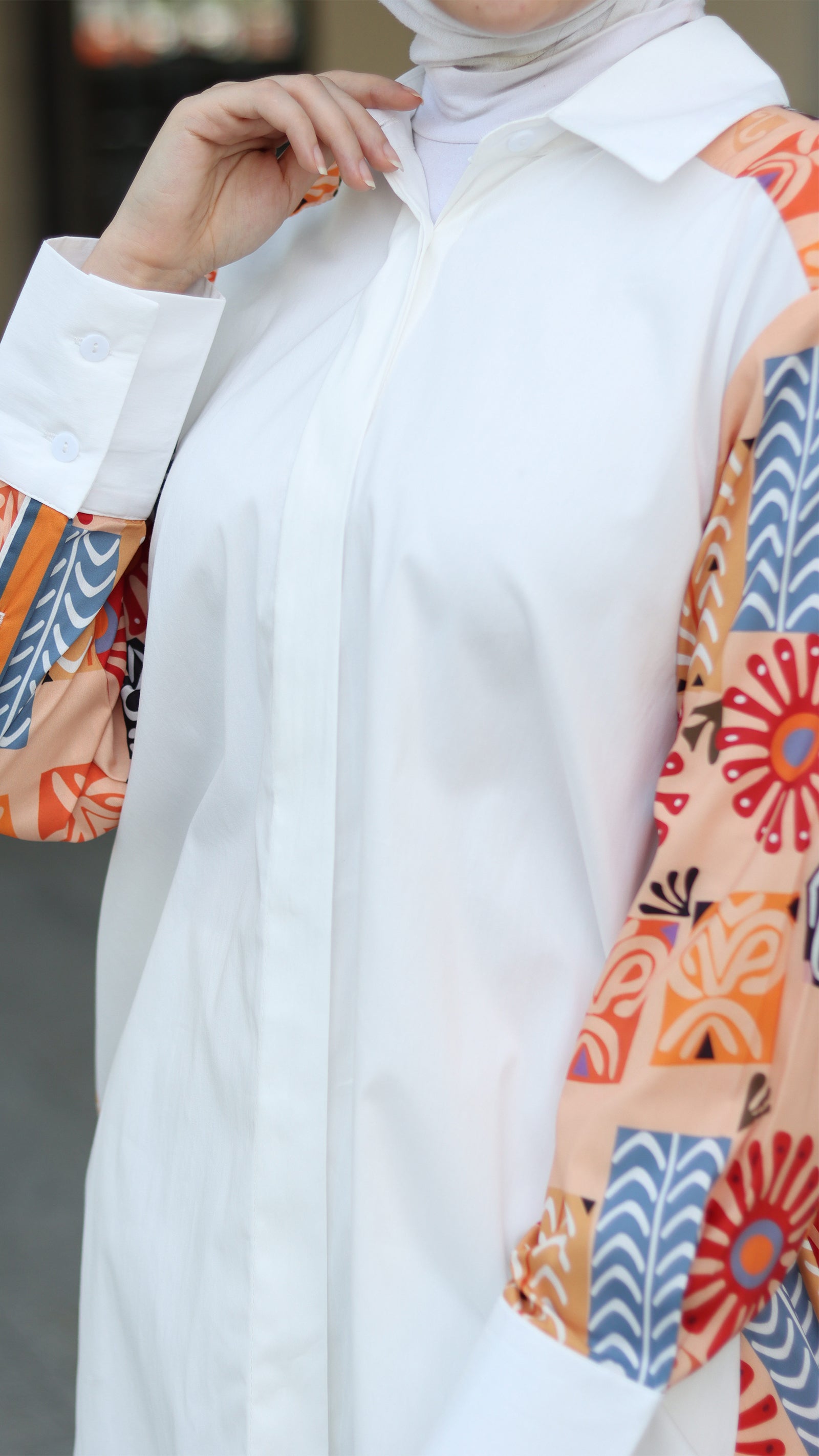 Peach Side Panel Shirt