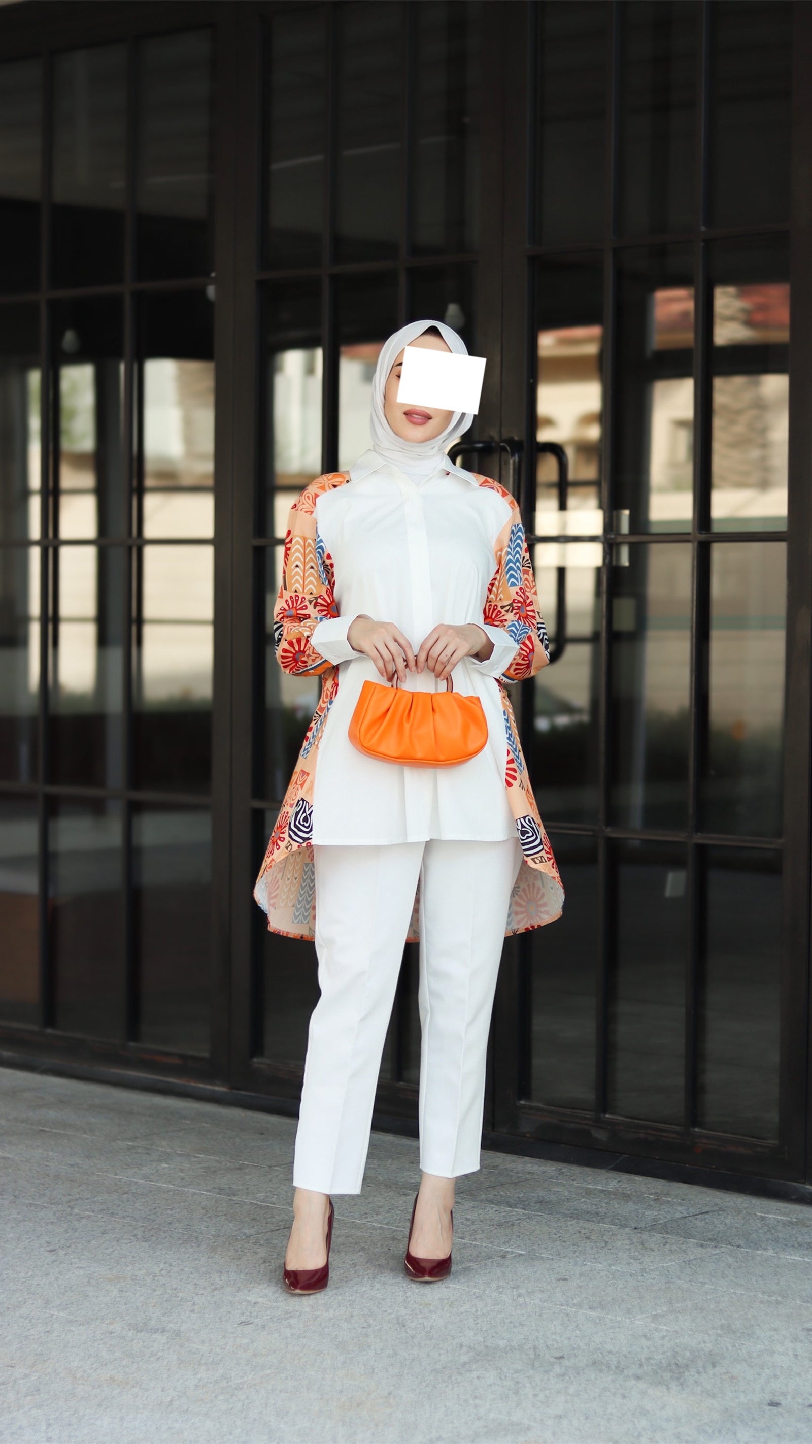 Peach Side Panel Shirt