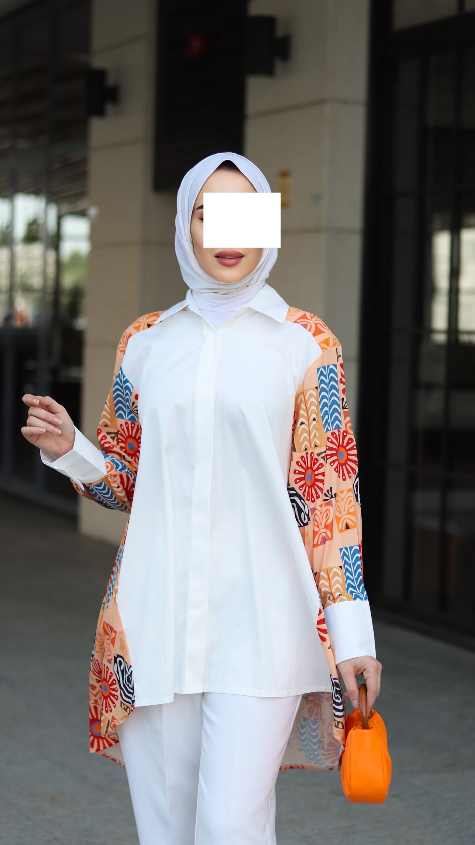 Peach Side Panel Shirt