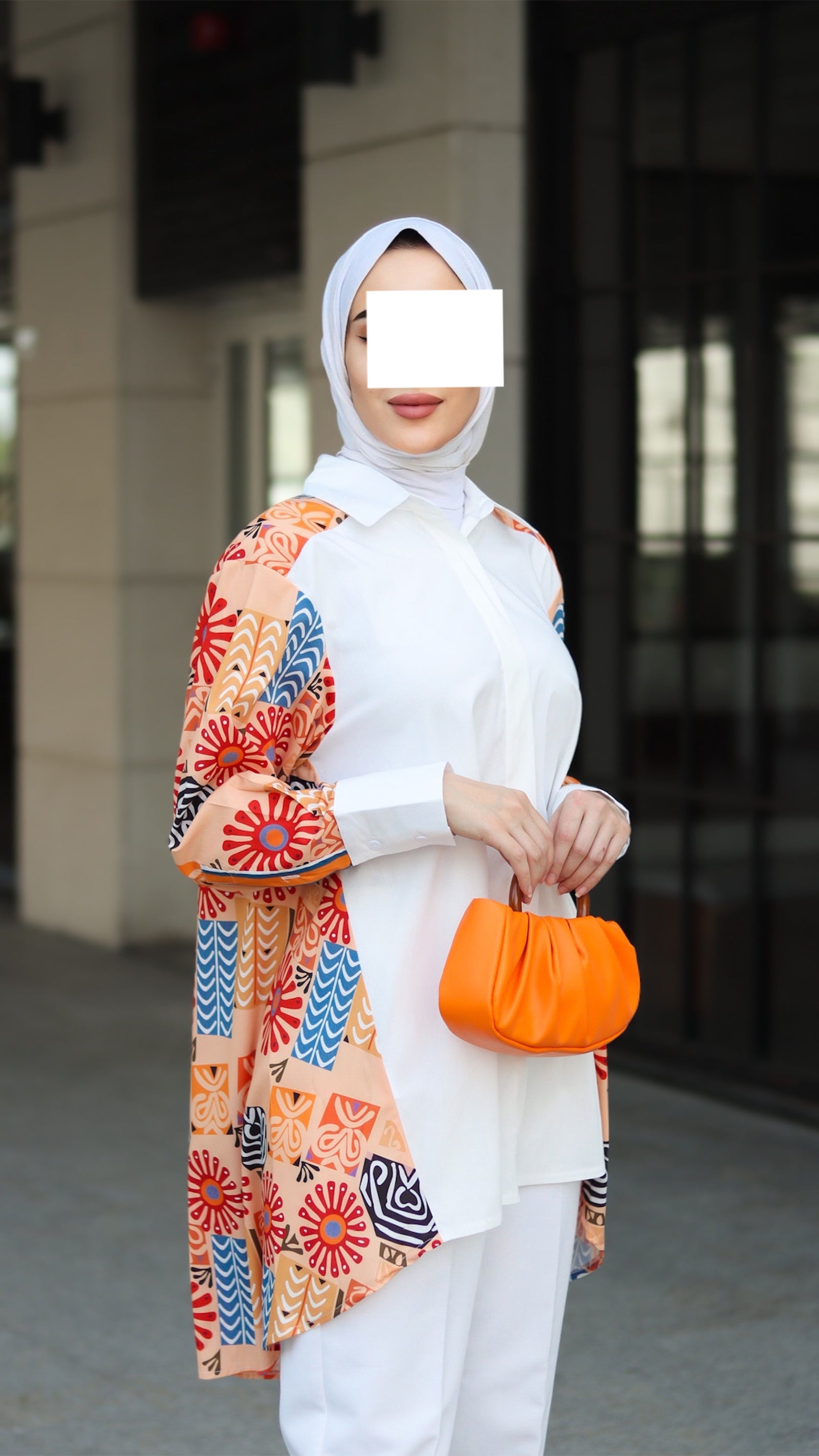 Peach Side Panel Shirt