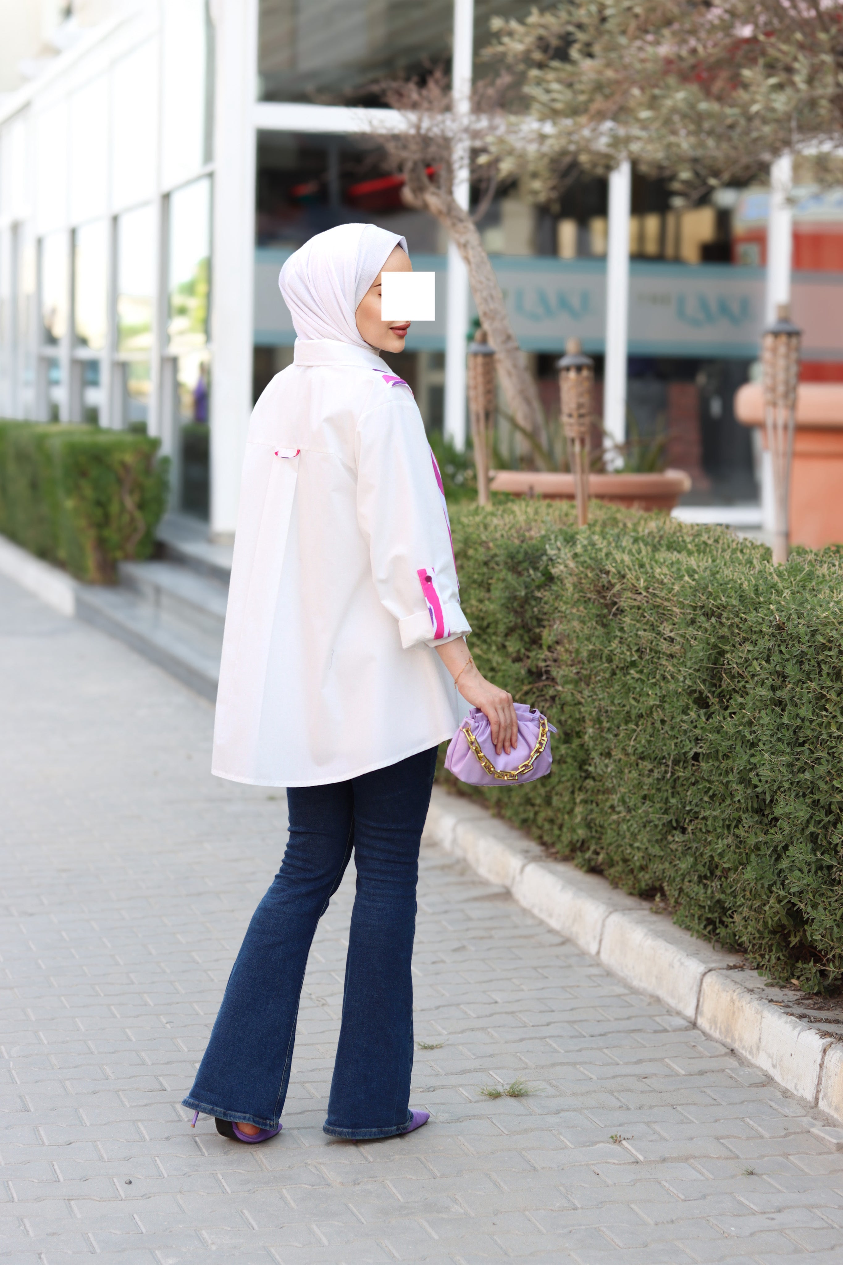 Brushstroke Poplin Shirt
