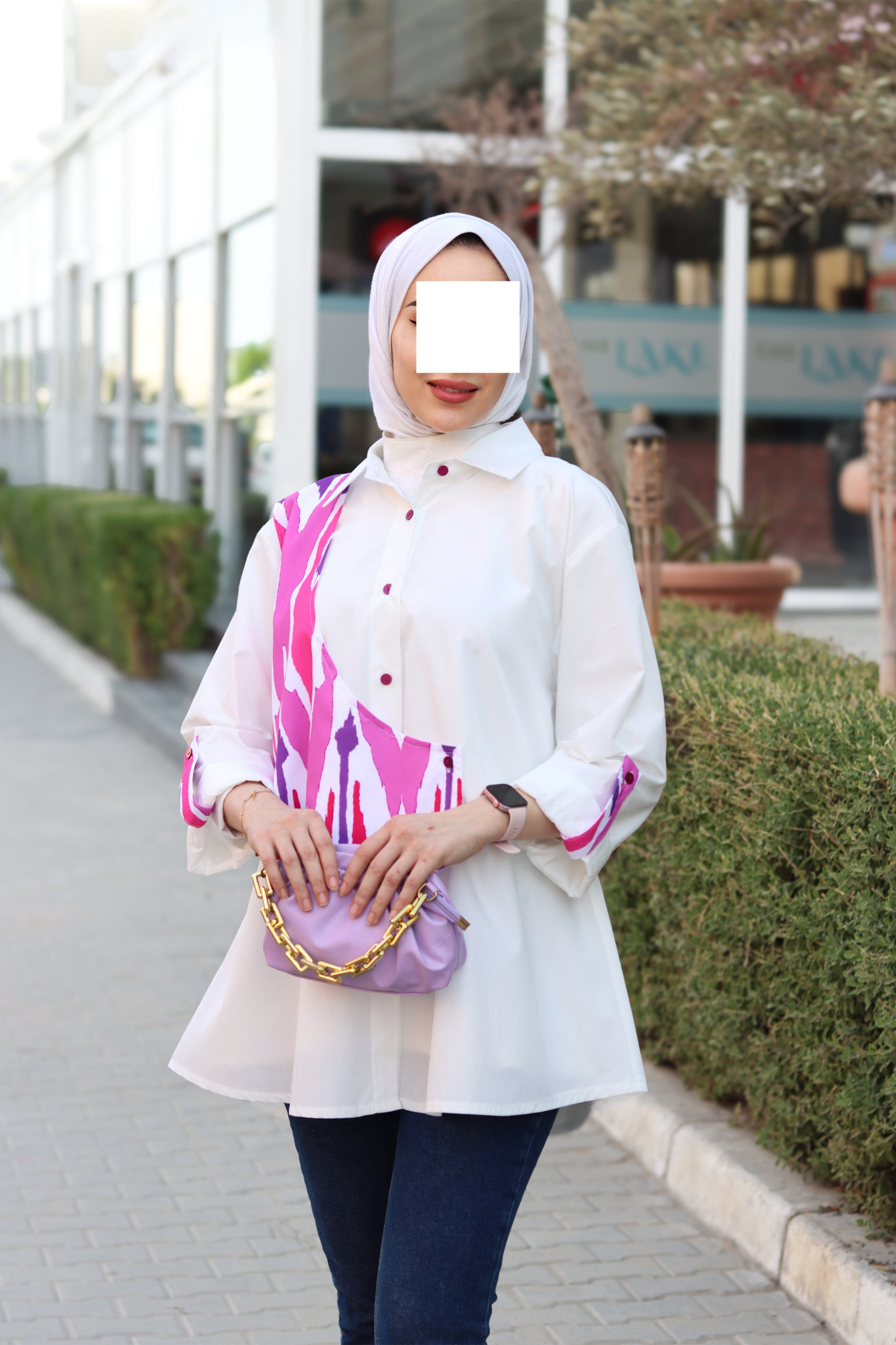 Brushstroke Poplin Shirt