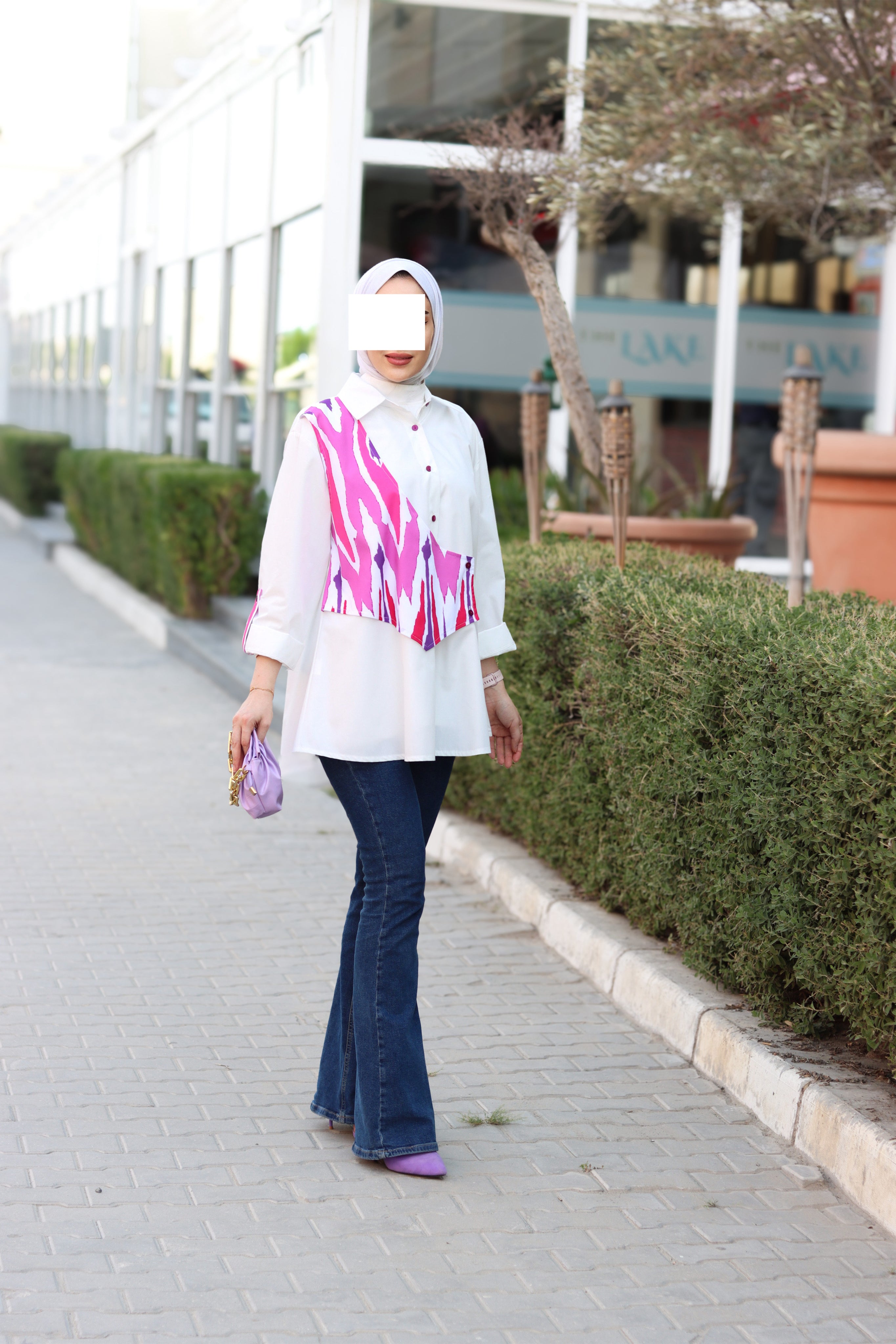 Brushstroke Poplin Shirt