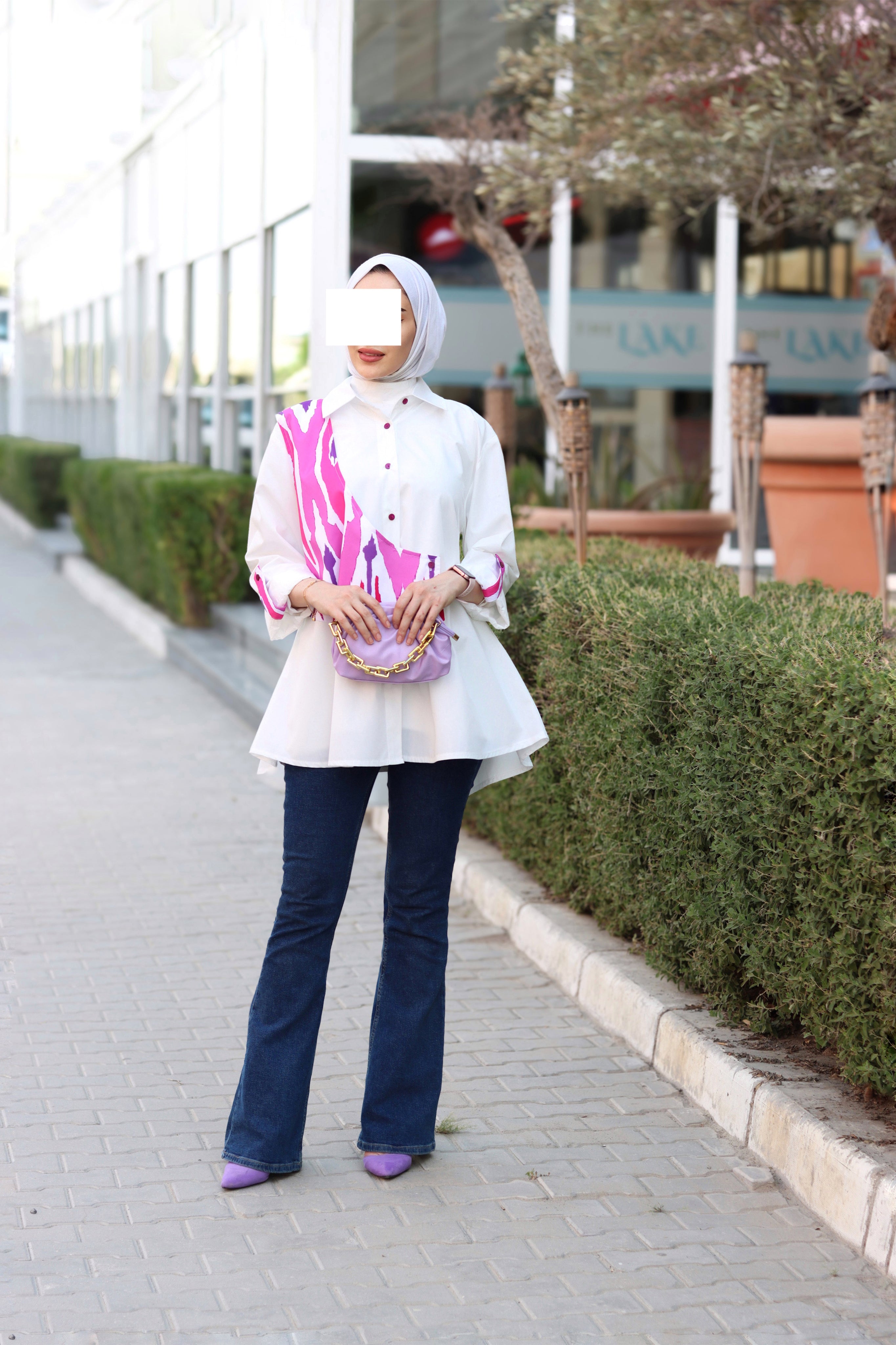 Brushstroke Poplin Shirt