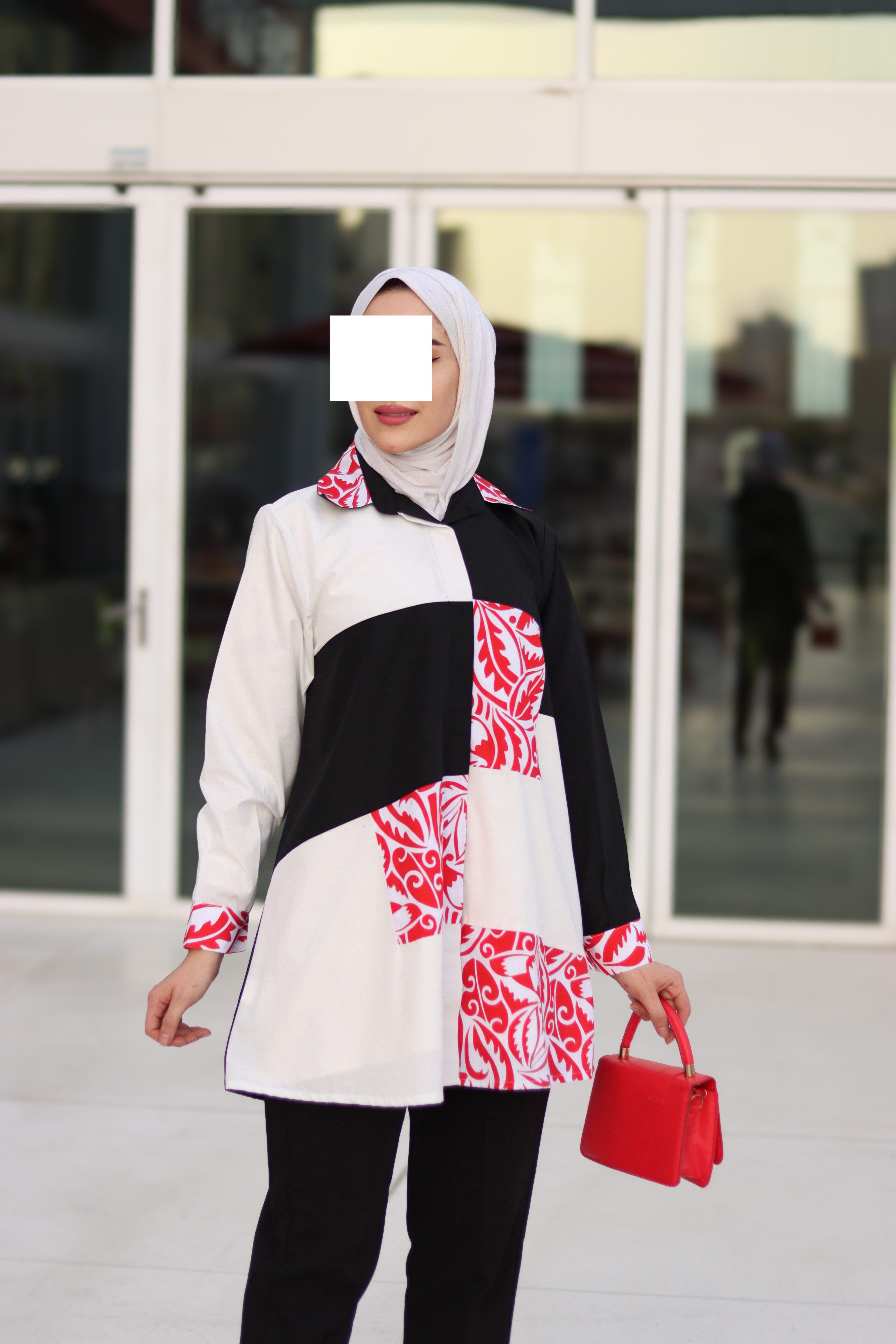 Bold Contrast Poplin Shirt