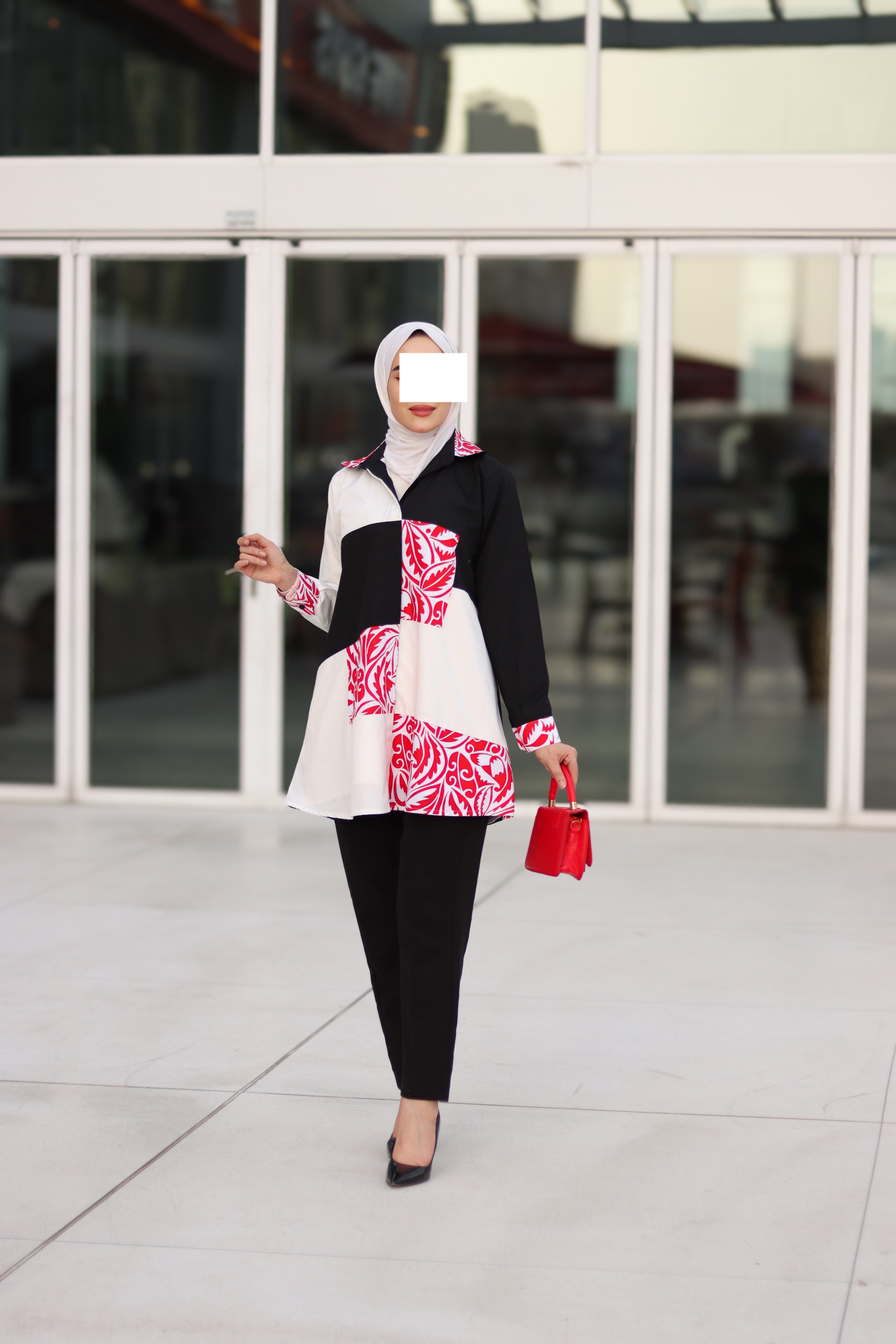 Bold Contrast Poplin Shirt