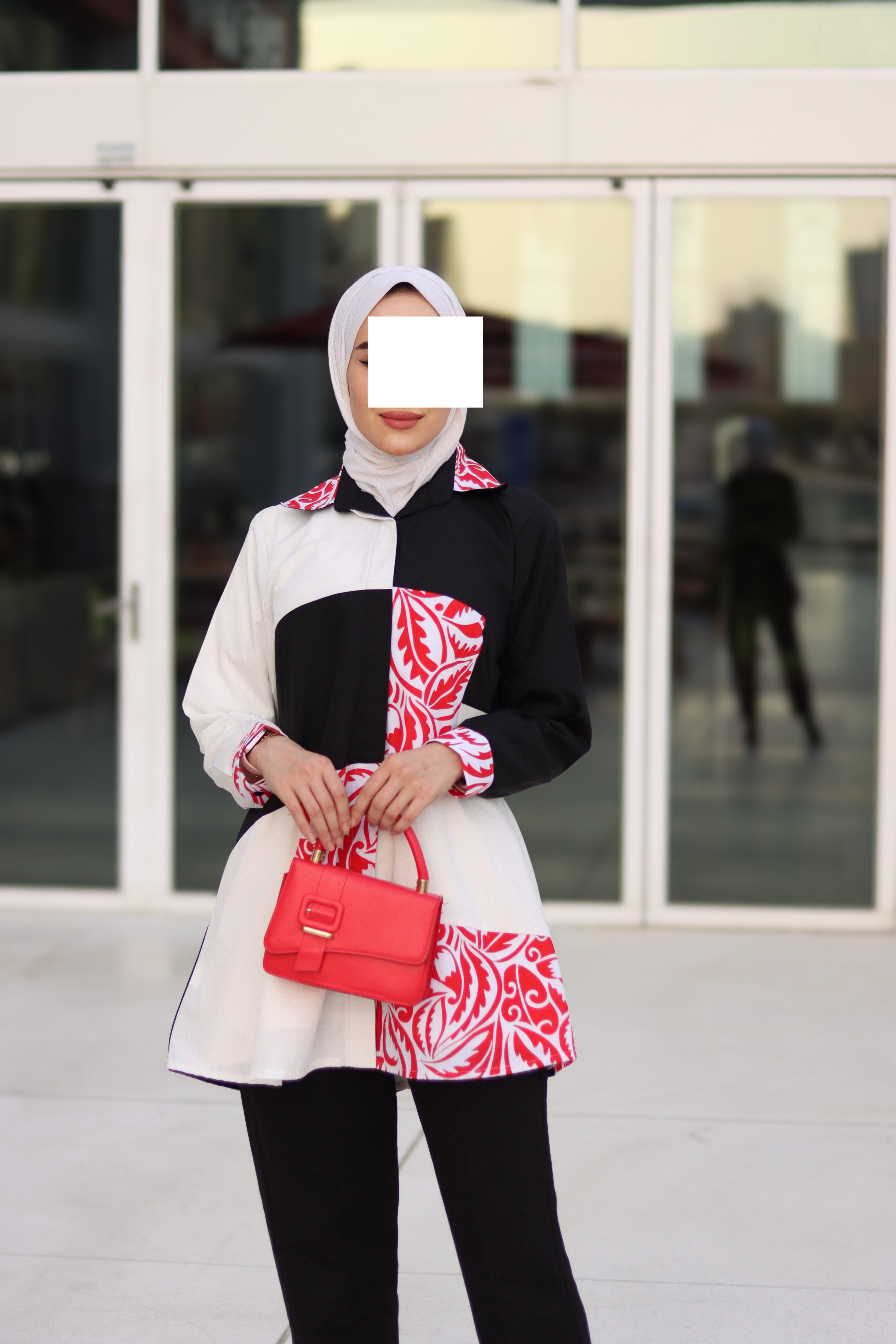 Bold Contrast Poplin Shirt