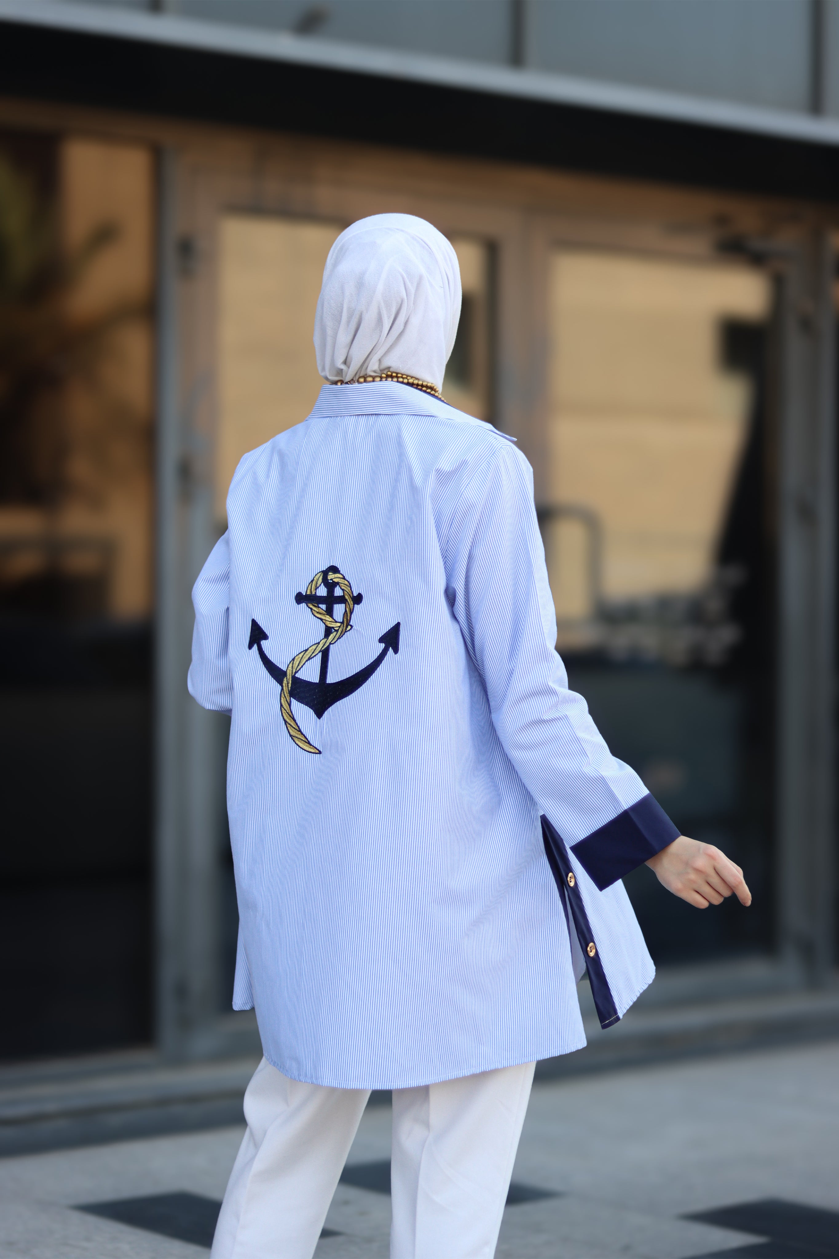 Nautical Poplin Shirt