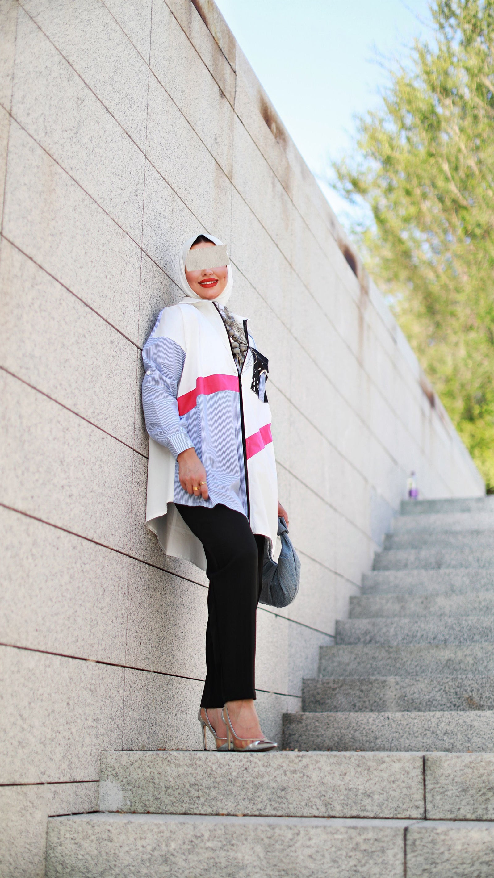 Colorblock Poplin Shirt