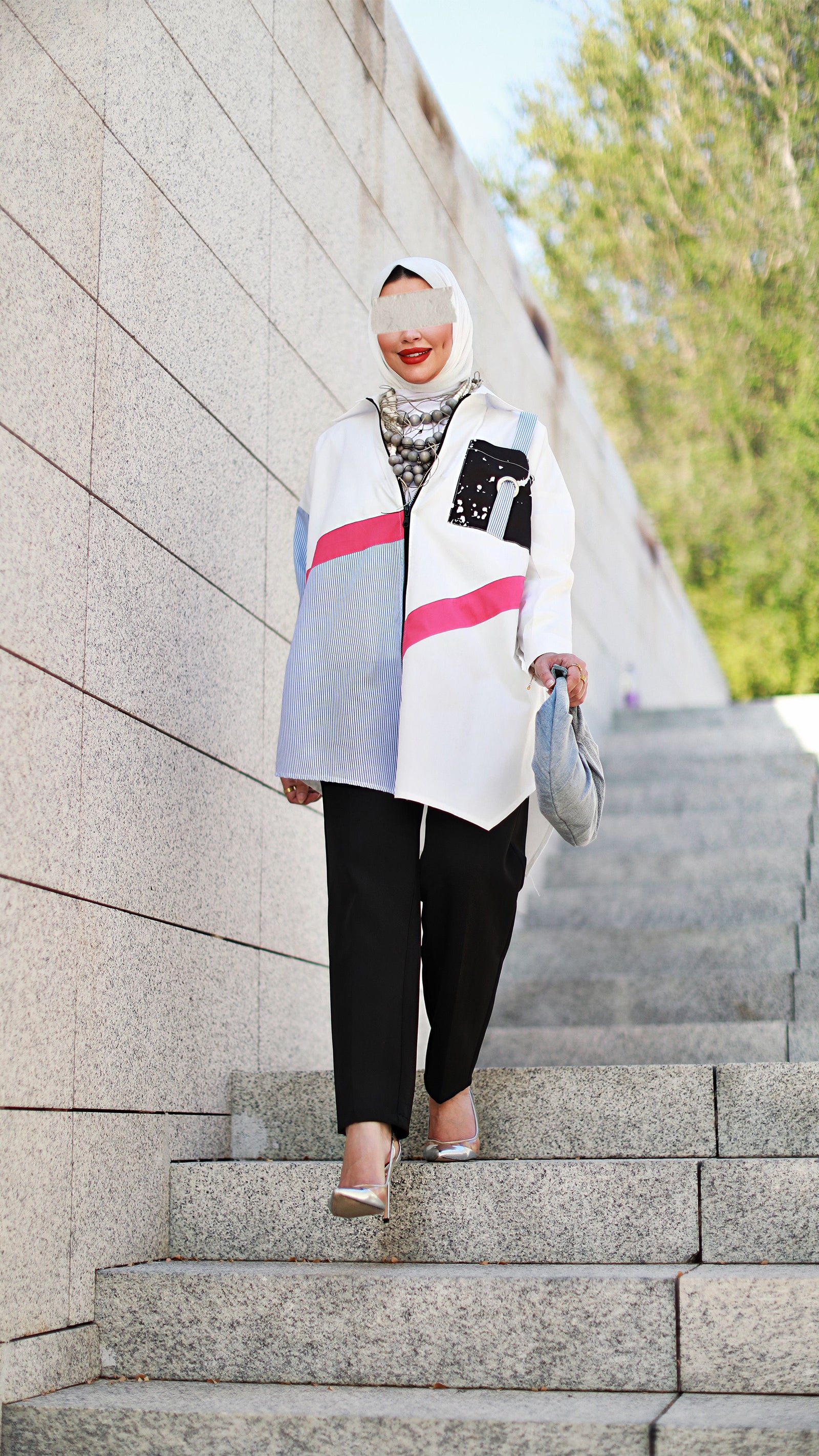 Colorblock Poplin Shirt