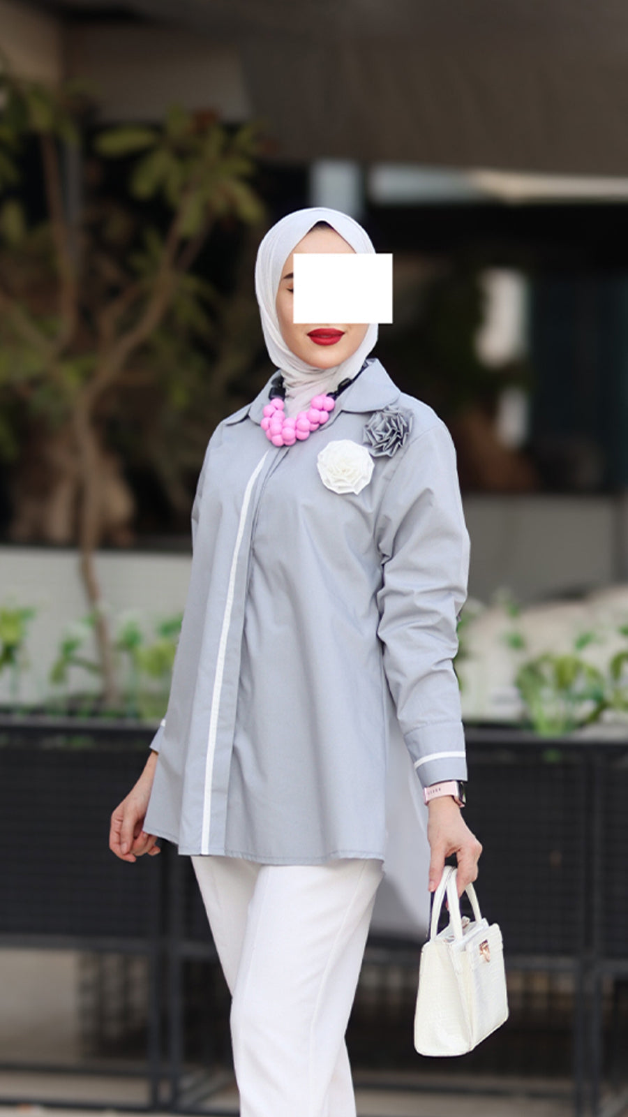 Grace Bloom Poplin Shirt