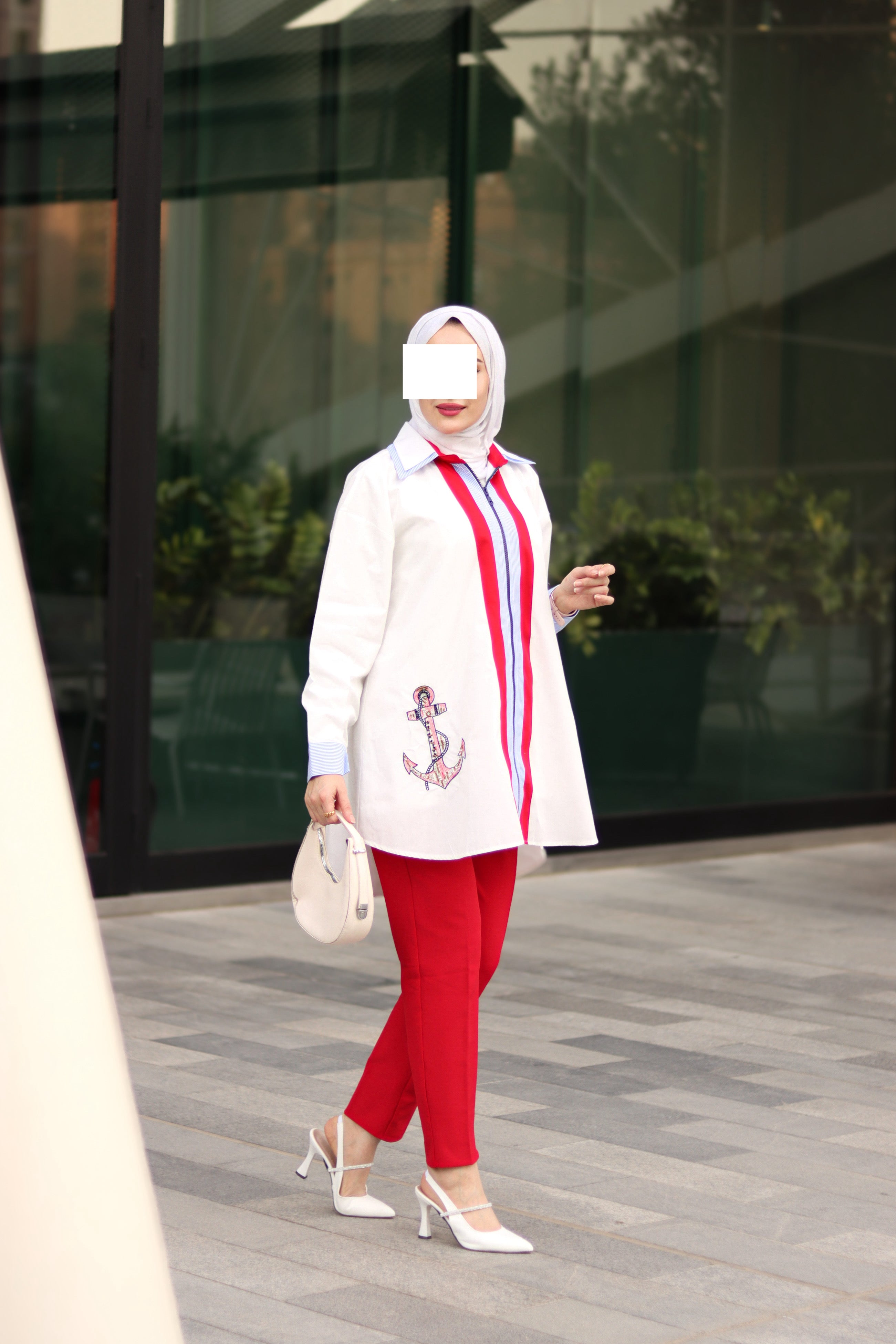 Anchor Stripe Poplin Jacket