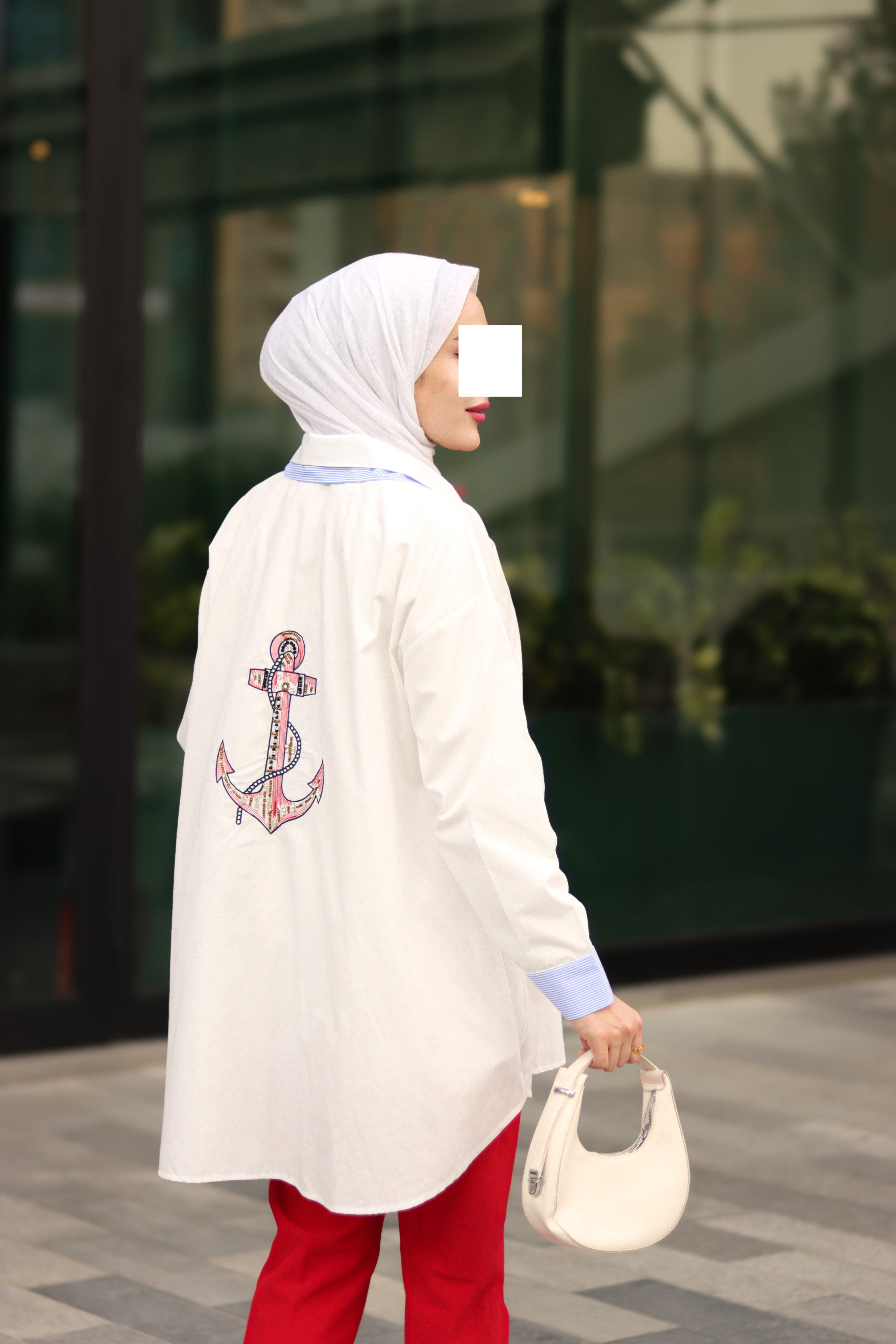 Anchor Stripe Poplin Jacket