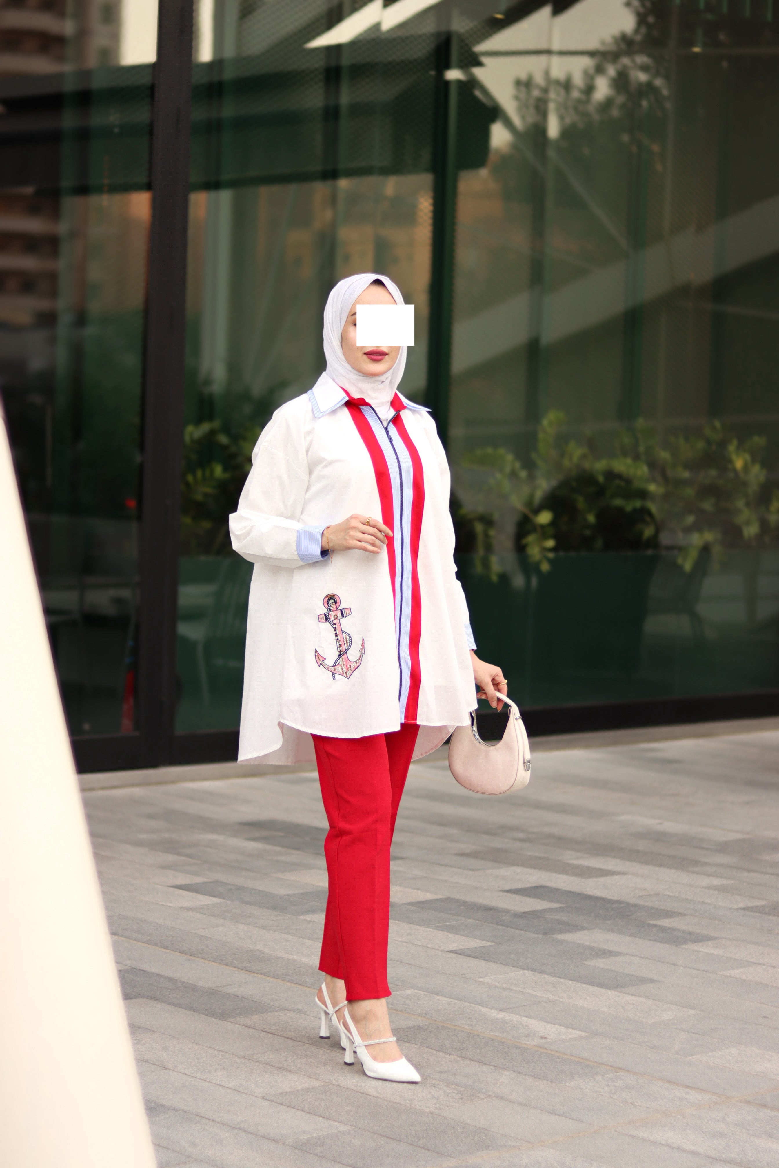 Anchor Stripe Poplin Jacket