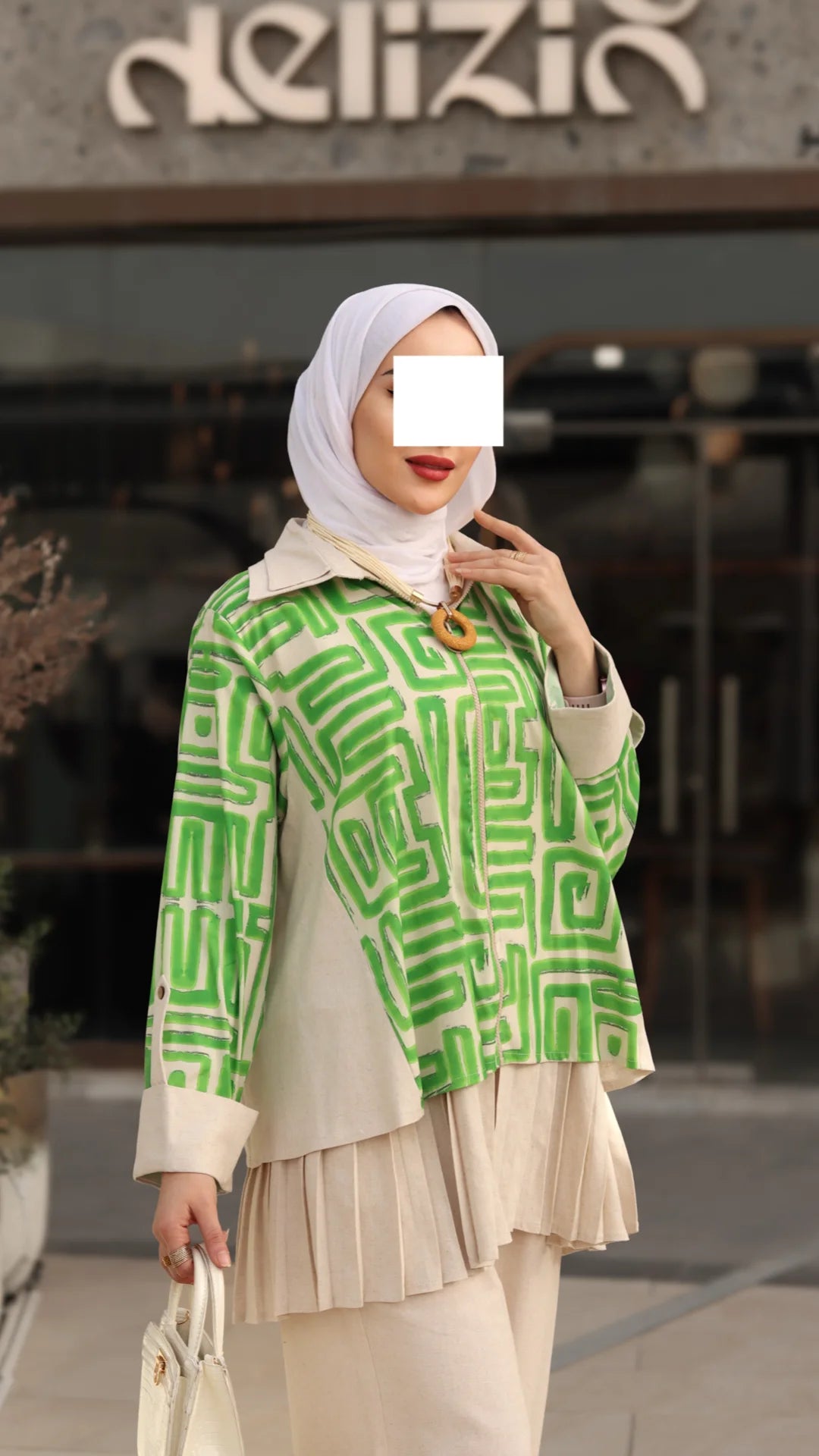 Green Linen Jacket