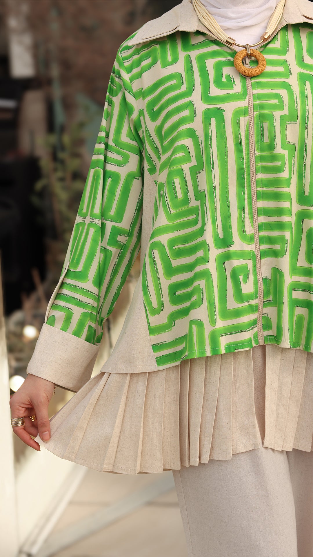 Green Linen Jacket