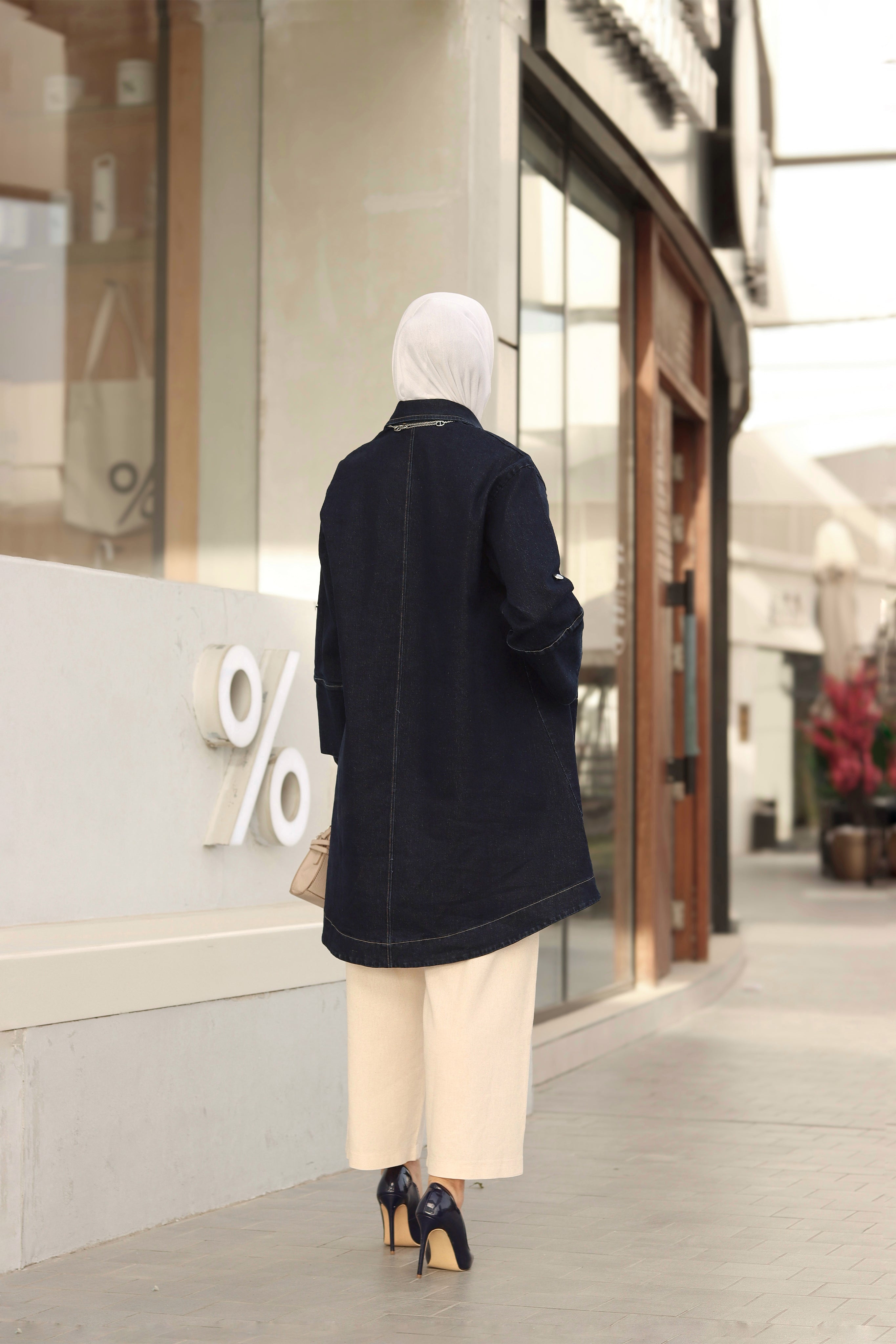 Belted Jeans Jacket