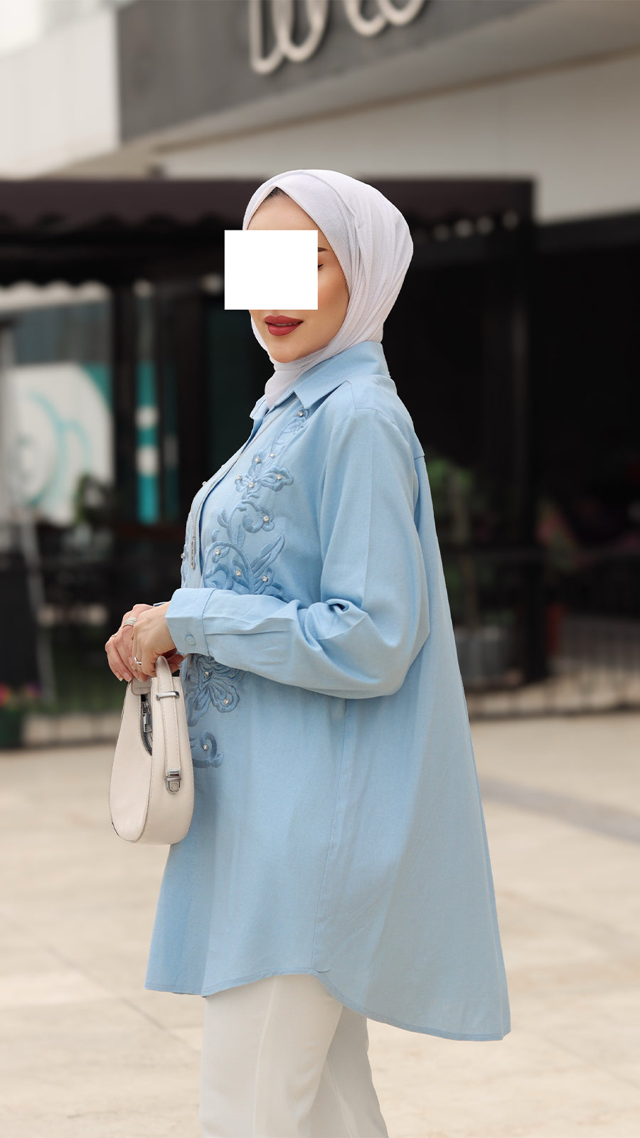 Embroidered Linen Shirt