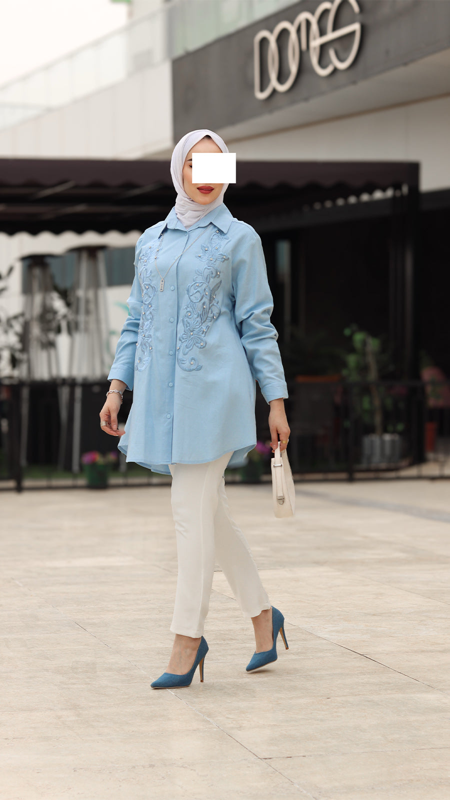 Embroidered Linen Shirt