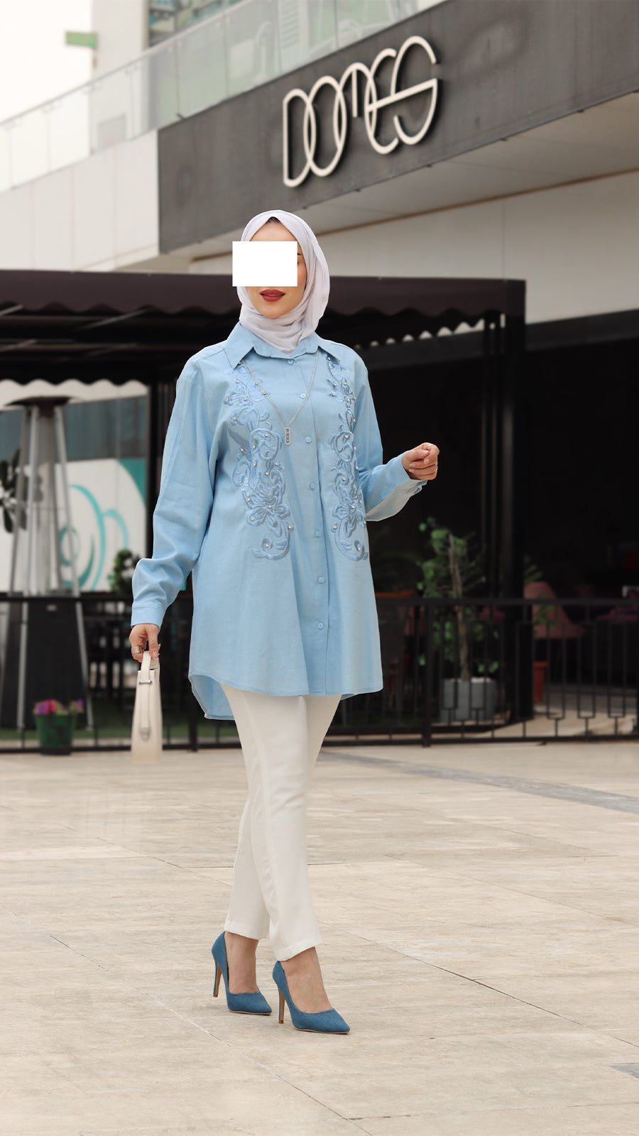 Embroidered Linen Shirt