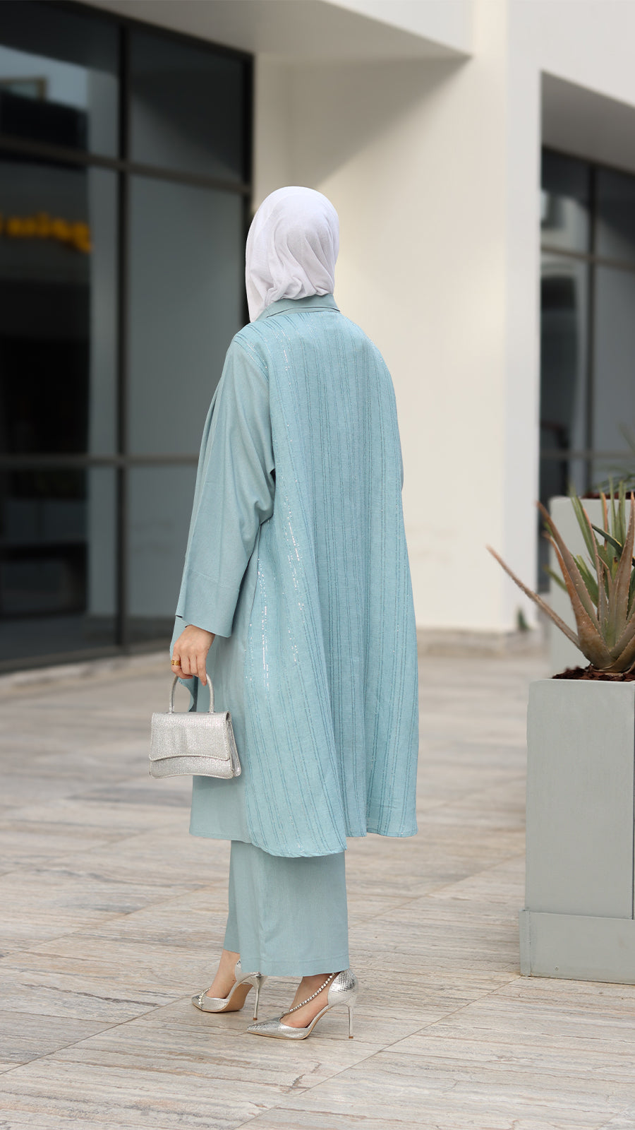 Light Blue Linen Set