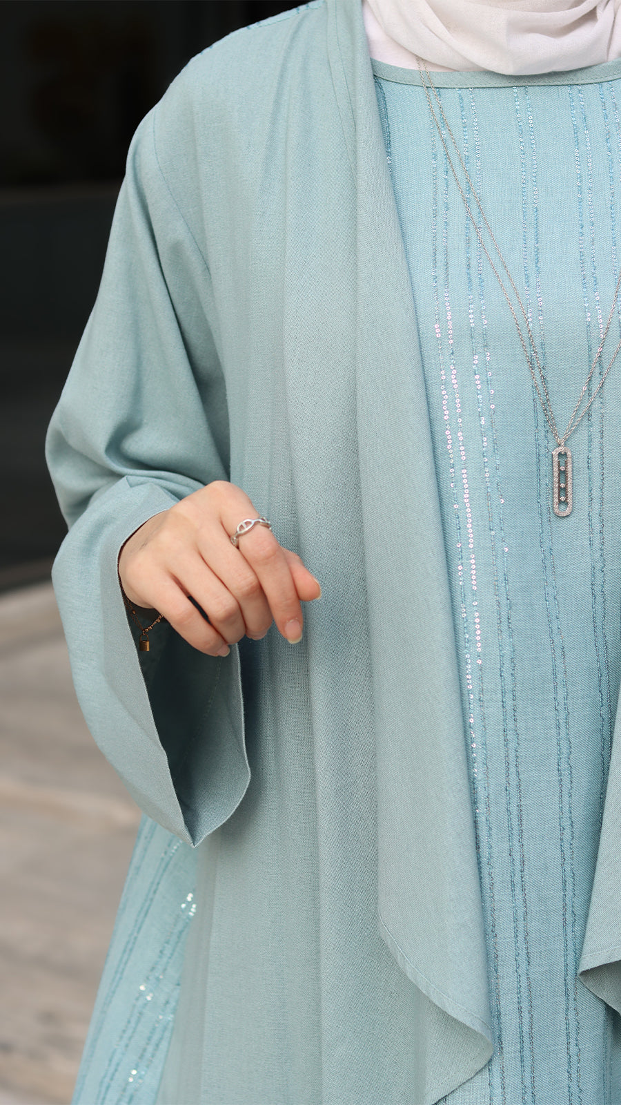 Light Blue Linen Set