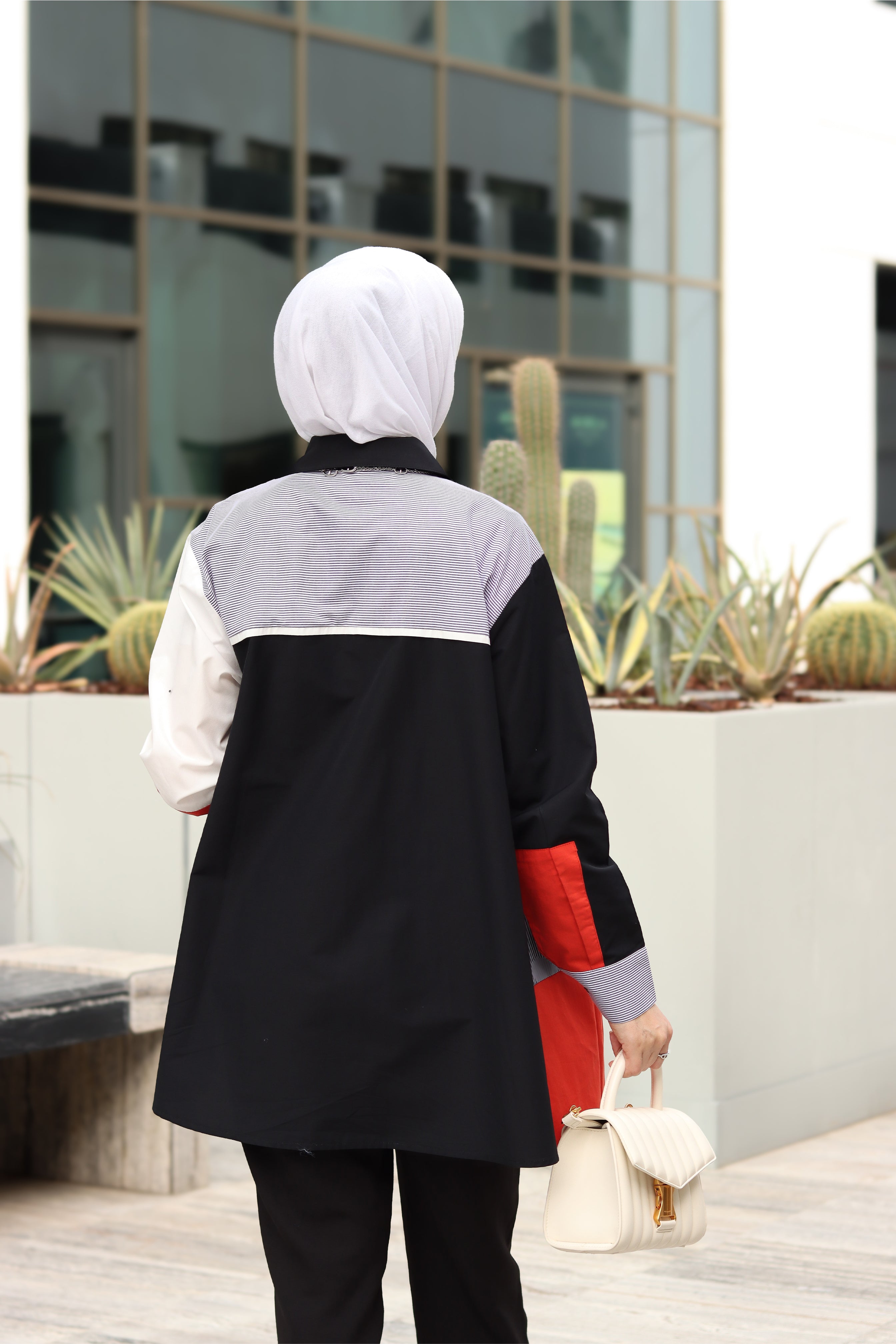 Colorblock Poplin Shirt