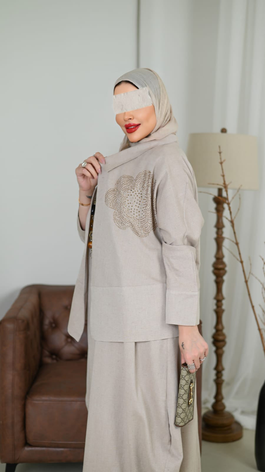 Noor Linen Ensemble Dress