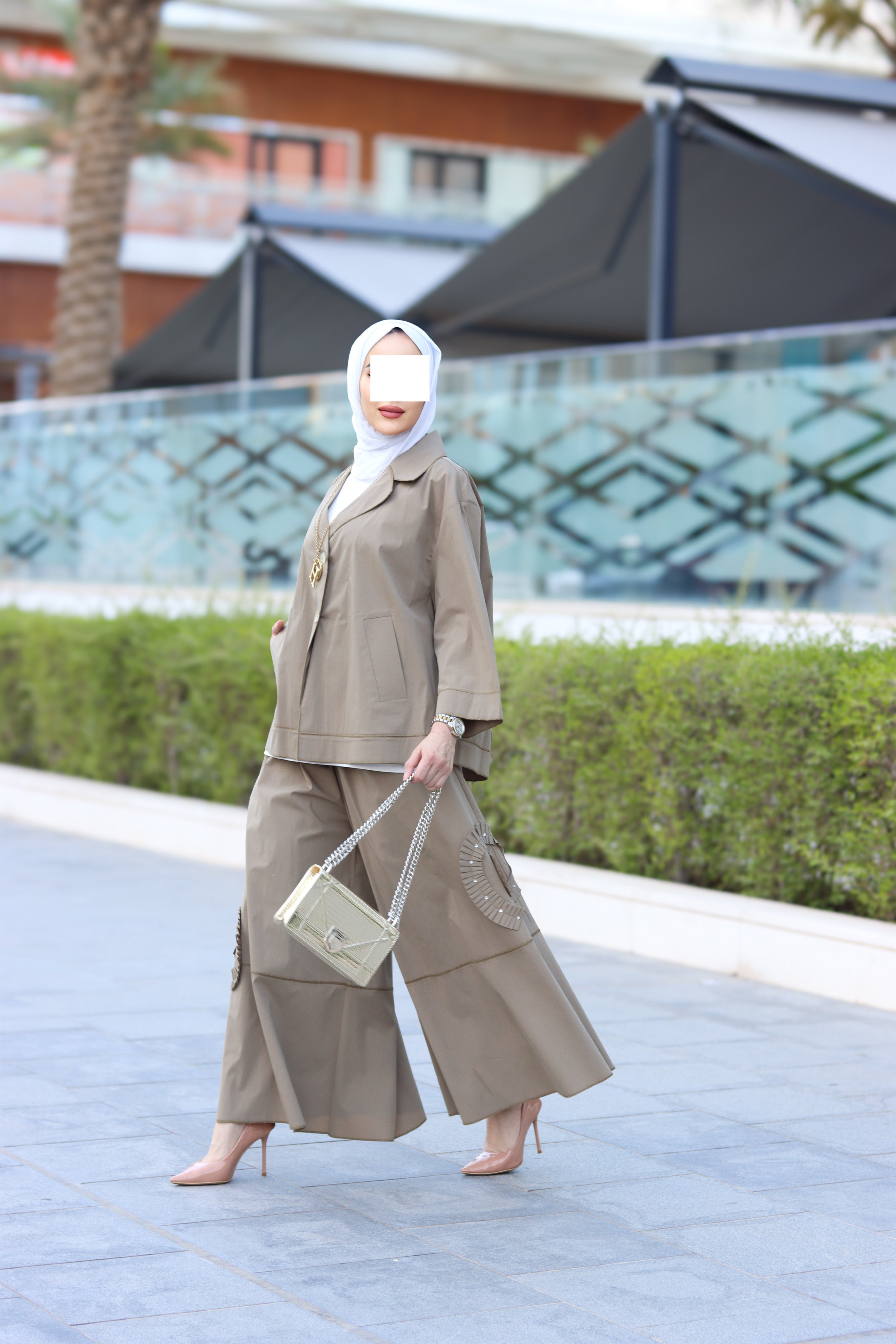 Max Mara Pleated Detail Set