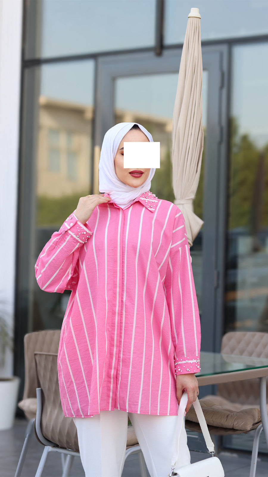 Pearl Stripe Charm Shirt