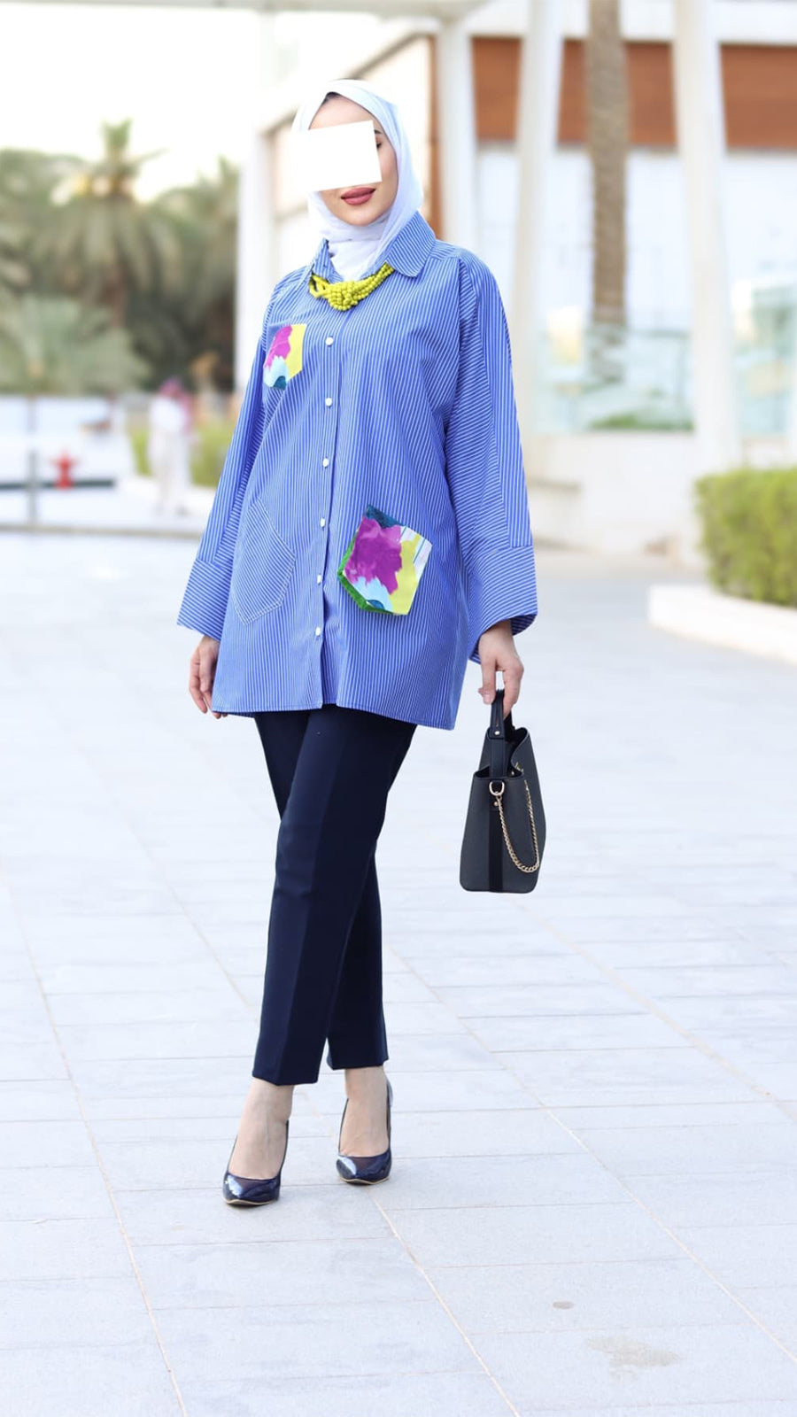 Striped Poplin Shirt