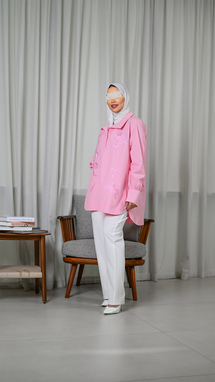 Blush Grace Poplin Shirt