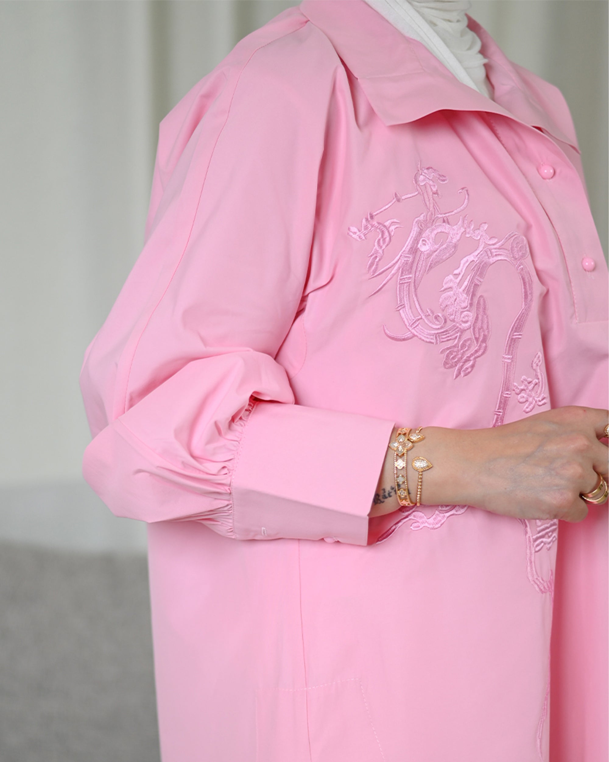 قميص بلوزة غريس بوبلين