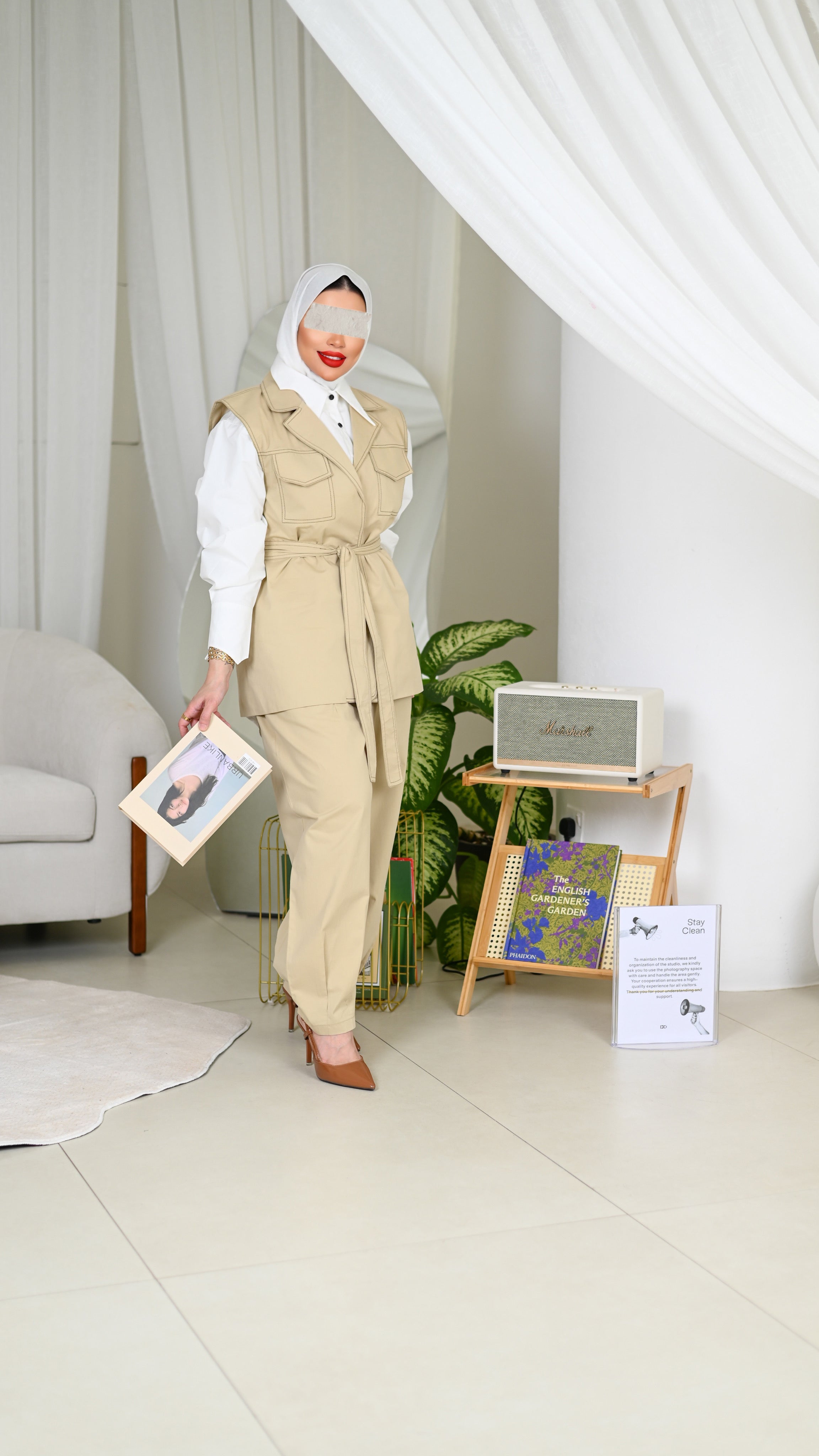 Plain Poplin Shirt - White