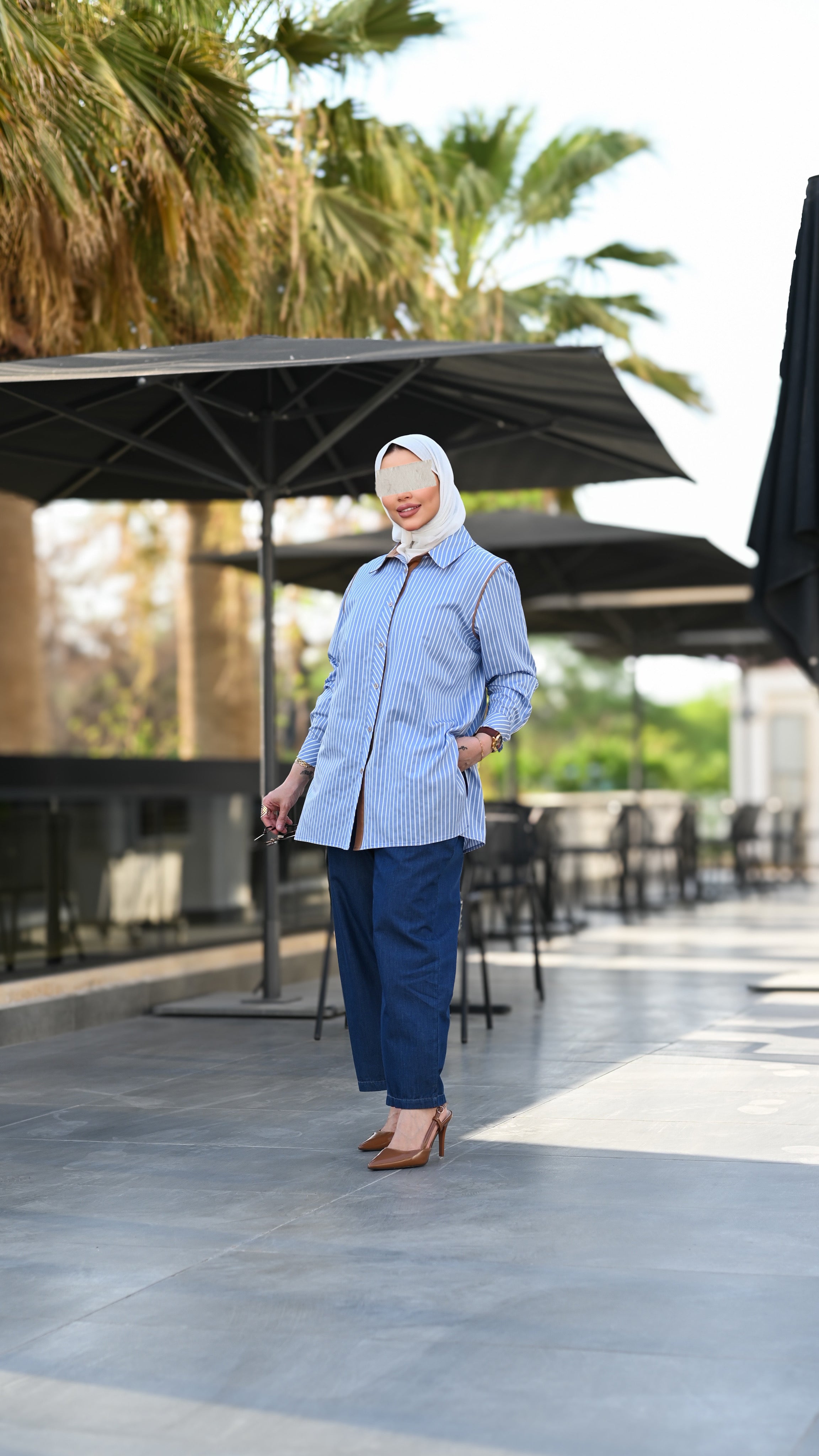 Striped Poplin Shirt